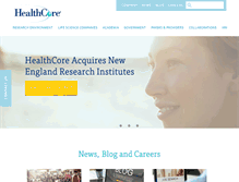 Tablet Screenshot of healthcore.com